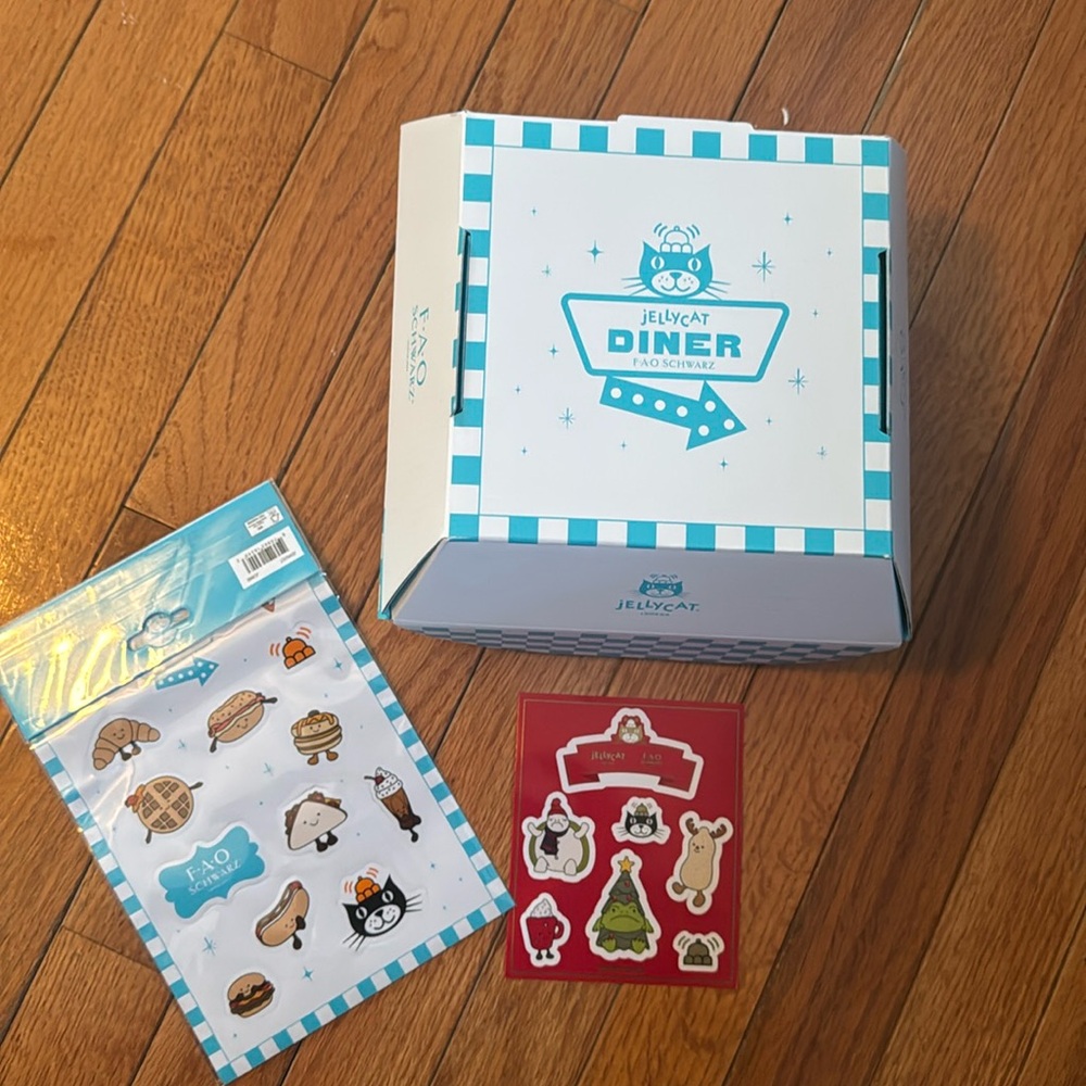 NWT JELLYCAT DINER FAO SCHWARZ collectible set